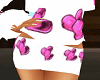 pink heart skirt slim
