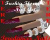 Fushia Floral 2 Nail Art