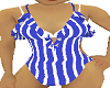 swimwear striped blue