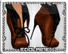 E~ Fur Shoes Brown