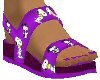 *F Purple Snoopy SandalK