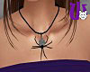 Spider Necklace silver