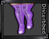 !LeatherThigh Highs-Purp