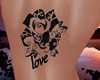 {R} Flower Tattoo