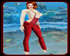 !    14 RED PANT SUIT