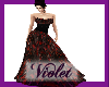 (V) leather petal dress