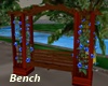 Park Bench-BlueFlowers