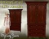 Antq 1870 Carved Armoire