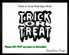 Trick or Treat Wall Sign