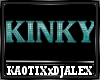 Aqua Kinky Sign