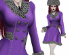 Greta Purple Fur Coat