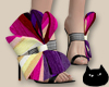 0123 Colorful Bow Heels