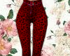 Red Leopard jeans