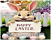 Easter Bunny w / Sign