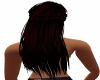 red & black hairstyle