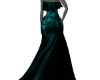 Teal Floral Long Dress