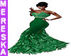 Green Feather Gown
