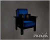Blue & Black Chair