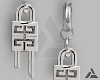 \Ạ/ Padlock Earring