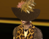Brown Couture Hat