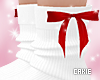 Xmas White Socks + Bows