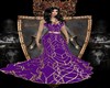 Royal Purple Gold Gown