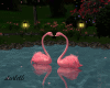 Fairytale Rose Flamingos