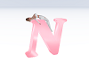 Pink Letter N with Pose