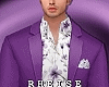 Purple Floral Suit