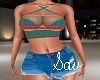 HalterShortSet-Green/Red