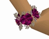 wed bracelet roses purpl