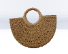 Summer Straw Tote -Brown