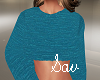 Aqua Cropped Sweater