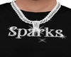 Sparks mens custom chain