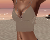 Glitter Top Beige