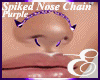 SPIKES NOSE CHAIN PURPLE