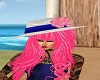 Twisted Pink Rose Sunhat
