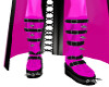 pink pvc boots