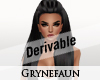Derivable long hairstyle
