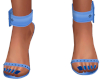 Cleo Blue Denim Heels