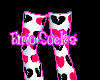 Emo Heart Socks -plain-