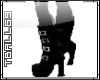 Black Goth Buckle Boots