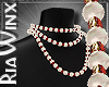 Garnet Pearl Necklace