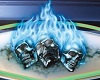 (HPM) 3 burning skulls