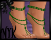 Emerald Foot Jewels
