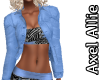 AA Blue Floral Zebra