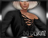 [BGD]Laced Top-Black