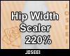 Hip Width Scaler 220%