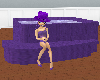 (e) purple party hot tub
