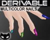 Der. Multicolor Nails